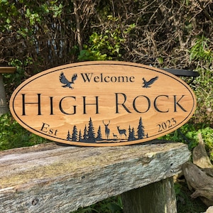 Custom Wood Signs, Outdoor Wooden Sign, Personalized Sign, Carved Wood Signs, Wooden Name Signs, Camping Signs, Treehouse
