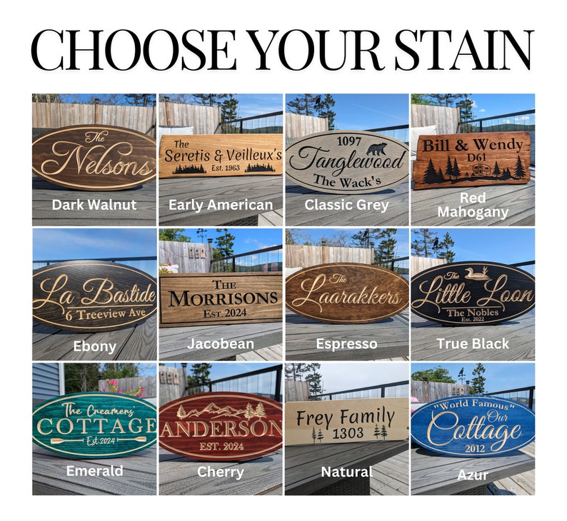Stain Sign Personalized Carved Wood Sign, Custom Cabin or Home Decor - Etsy