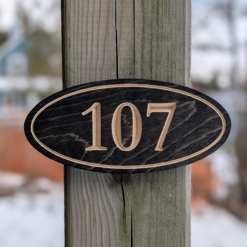 Personalized Carved Wood Address Sign: Custom Home, Cabin, Ranch - Etsy