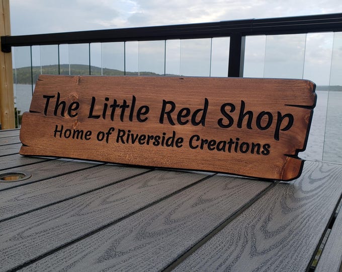 Personalized rustic carved outdoor sign , perfect for Home, Ranch, Cabin, Cottage, Street, Garden, Patio or Business