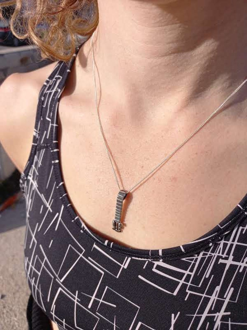 Guitar neck music silver 925 Necklace pendant Jewelry