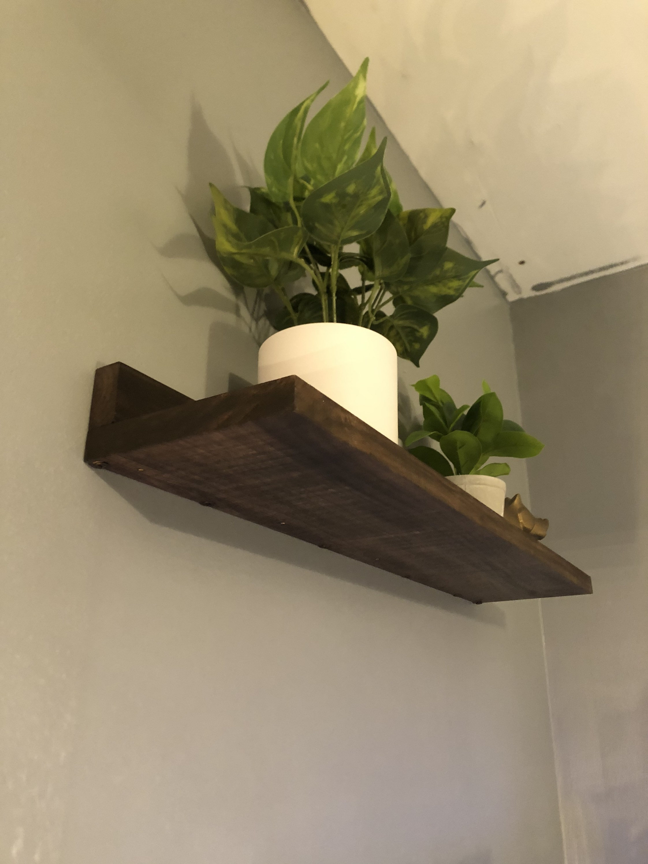 Handmade wooden floating shelf/ floating shelves/ basic wall Etsy