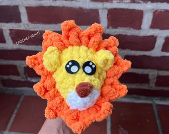 Padrão de crochê do leão Linus No Sew