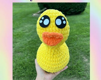 Patrón de crochet para el patito de goma Dixie the Momma