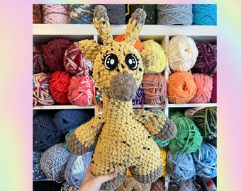 Pacote de padrões de crochê Gio the No Sew Giraffe