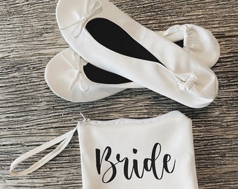 Custom Rollable Ballet Flats, Bridesmaids, Bridesmaid Gift, Bridesmaid Proposal, Foldable Flats, Bulk flats, Custom Foldable Flats