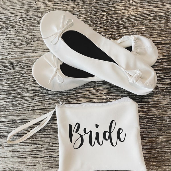 Custom Rollable Ballet Flats, Bridesmaids, Bridesmaid Gift, Bridesmaid Proposal, Foldable Flats, Bulk flats, Custom Foldable Flats