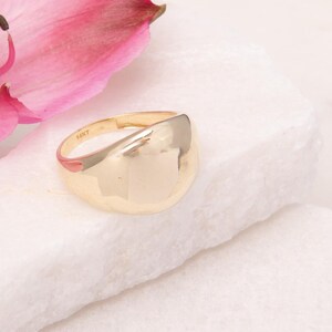 Dome Ring, Bubble Ring, Gold Dome Ring, Chunky Gold Ring