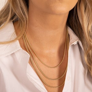 Cuban Chain, Cuban Necklace, Cuban Link Chain, Gold Chain Necklace