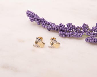 Aretes de ángel en oro macizo de 14 k: joyas delicadas