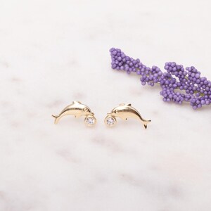 Dolphin Earrings, Dolphin Jewelry, Dolphin Gifts, Dolphin Studs