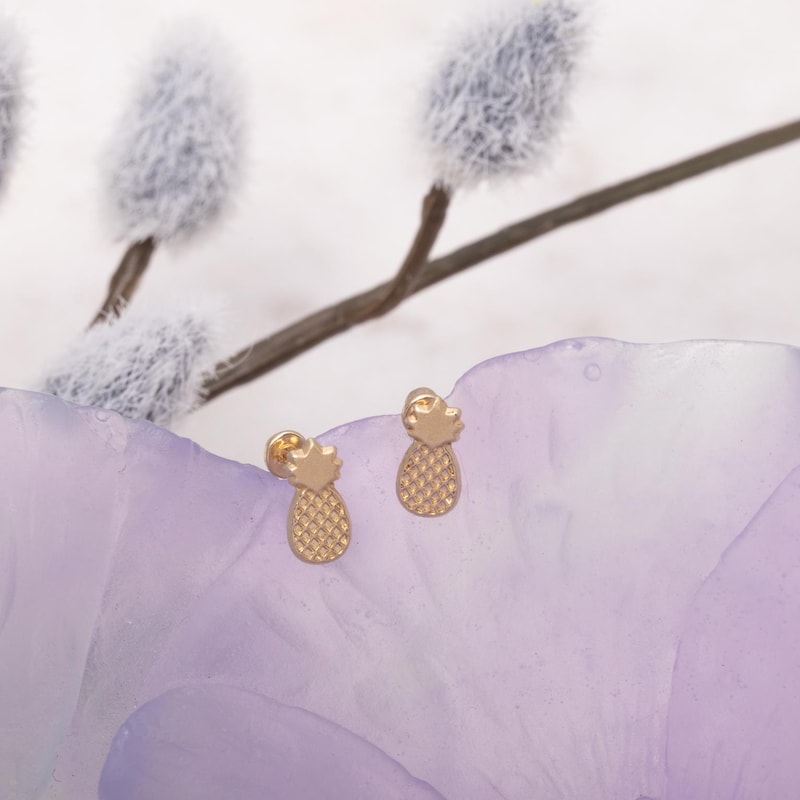 Pineapple Polished Earrings main image 1