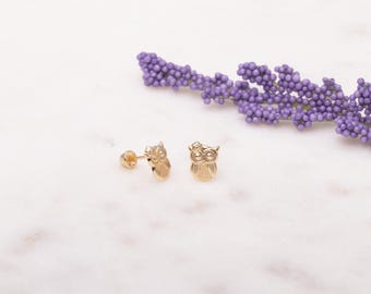 Owl Earrings, Gift For Teens, Owl Jewelry, Halloween Studs
