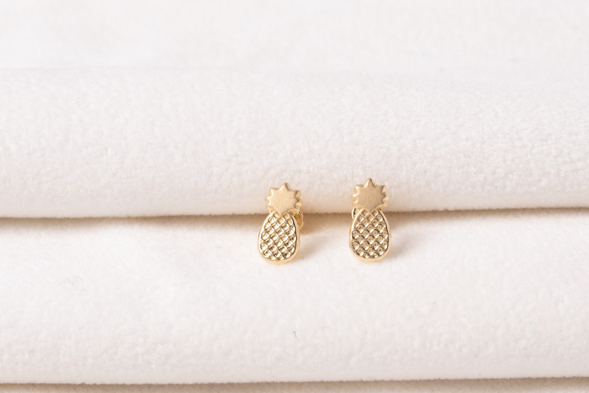 Orecchini Pendenti A Forma Di Ananas In Oro 14k Con Cristalli E Perle Colorate - Gioielli Donna Hawaiani In Acciaio Inox 316L, Ipoallergenici, Per Vacanze Estive E Feste - 2