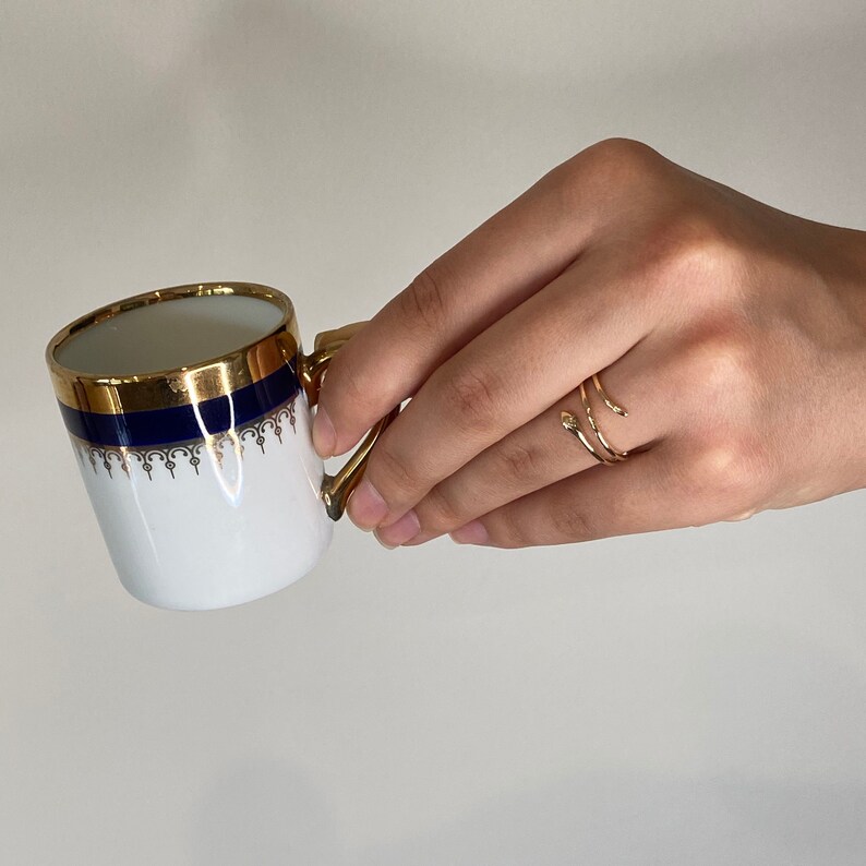 Solid Gold Snake Ring Animal Ring Serpent Ring