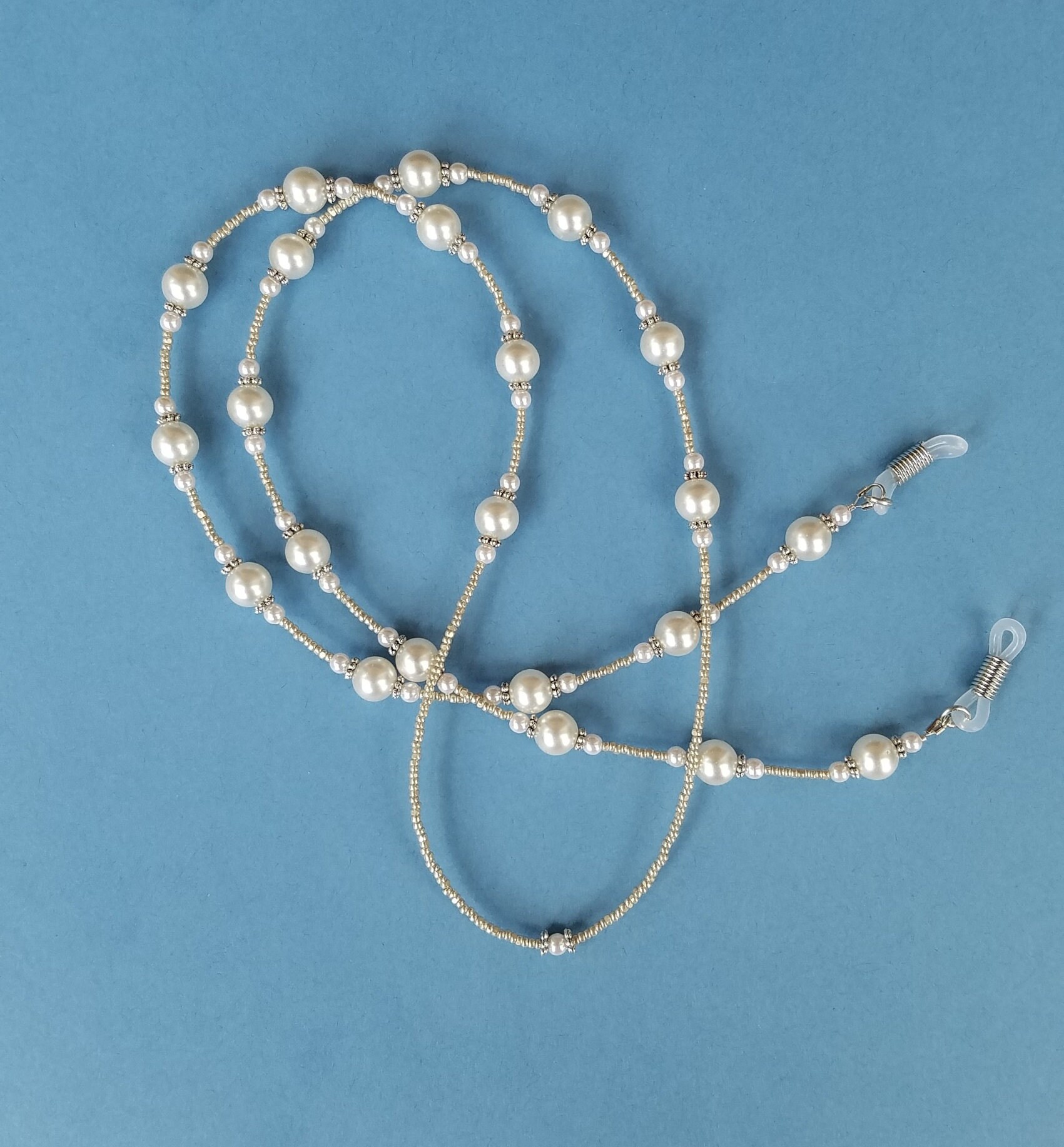 Pearl Eyeglass Chain Glasses Chain Eyeglass Holder White Multisize