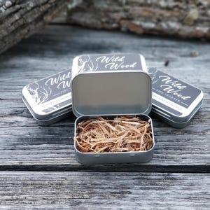 Wild Wood fire starter.  Waxed Hardwood camp fire starter for camping, survival, hunting, emergency fire starter.