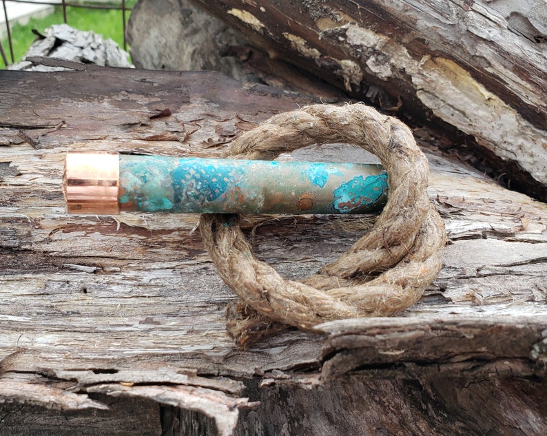 Fire Viper Handmade Copper Fire Starter, Tinder Tube, Bushcraft