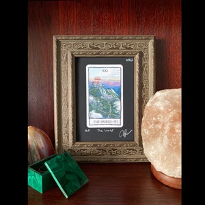 No. 21, The World: Limited Edition, Hand-Signed Tarot Card Original Print