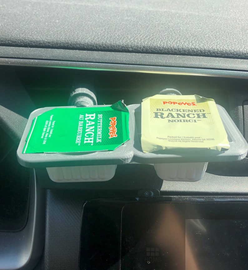 Car Vent Sauce Holder Car Sauce Holder Double dip Sauce Etsy