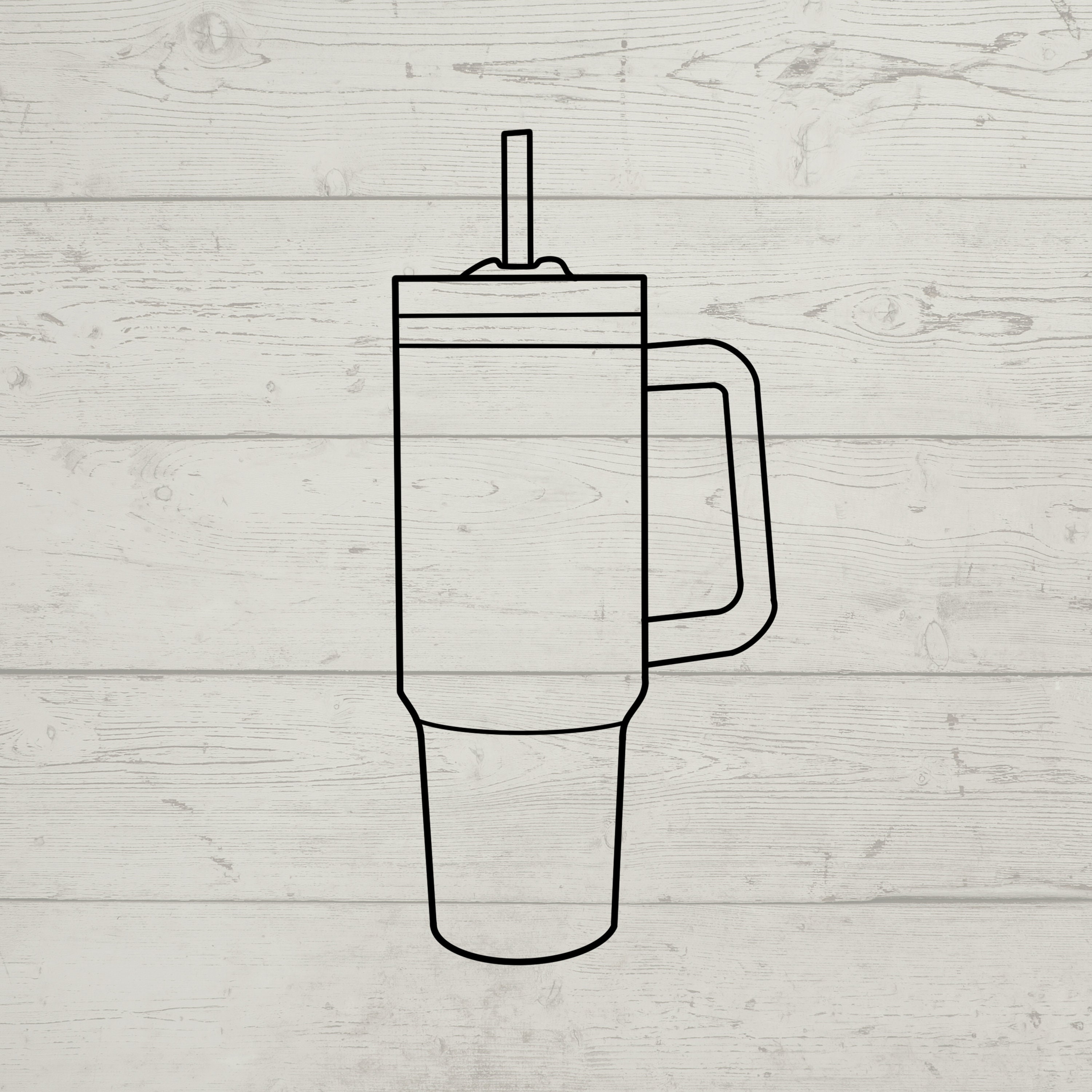 Tumbler Outline SVG, PNG - Etsy
