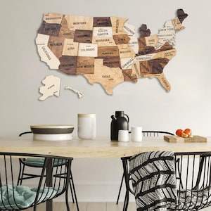 Carte en bois des États-Unis des États-Unis Carte en bois des États-Unis