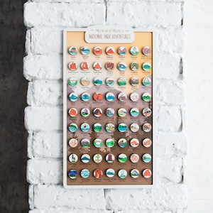 National Park Karte USA Reise karte, Personalisierte Karte Aus Holz National Park Geschenk, USA Push Pin Karte Ein Jahr Jubiläum Geschenk