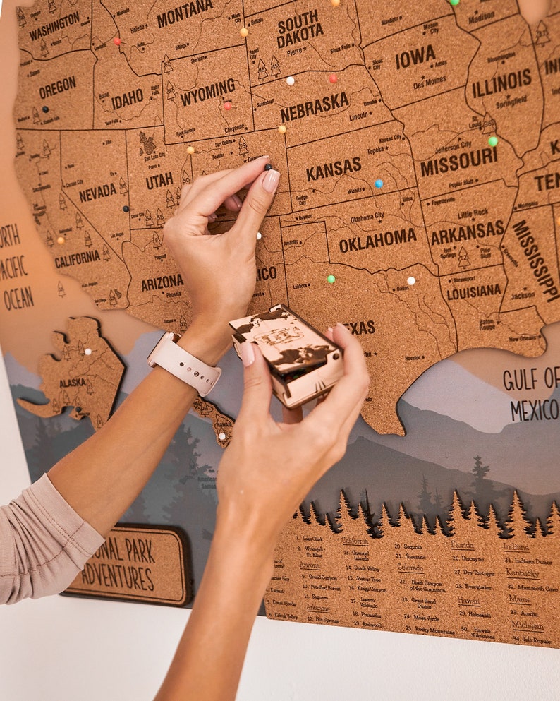 Push Pin USA National Park Map - Il 794xN.4353004229 Snvl 