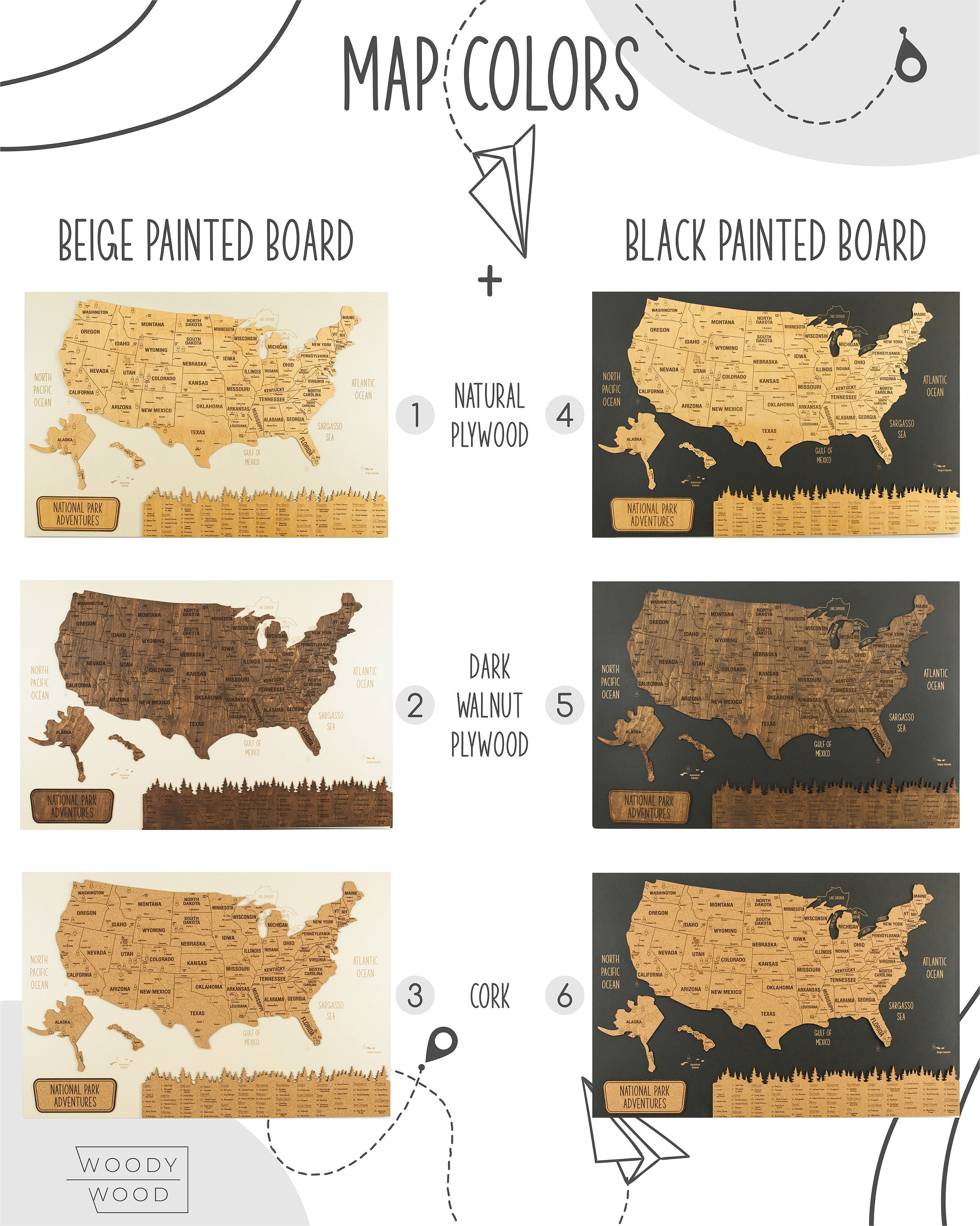 Push Pin USA National Park Map - Il Fullxfull.4332729115 Dawc 