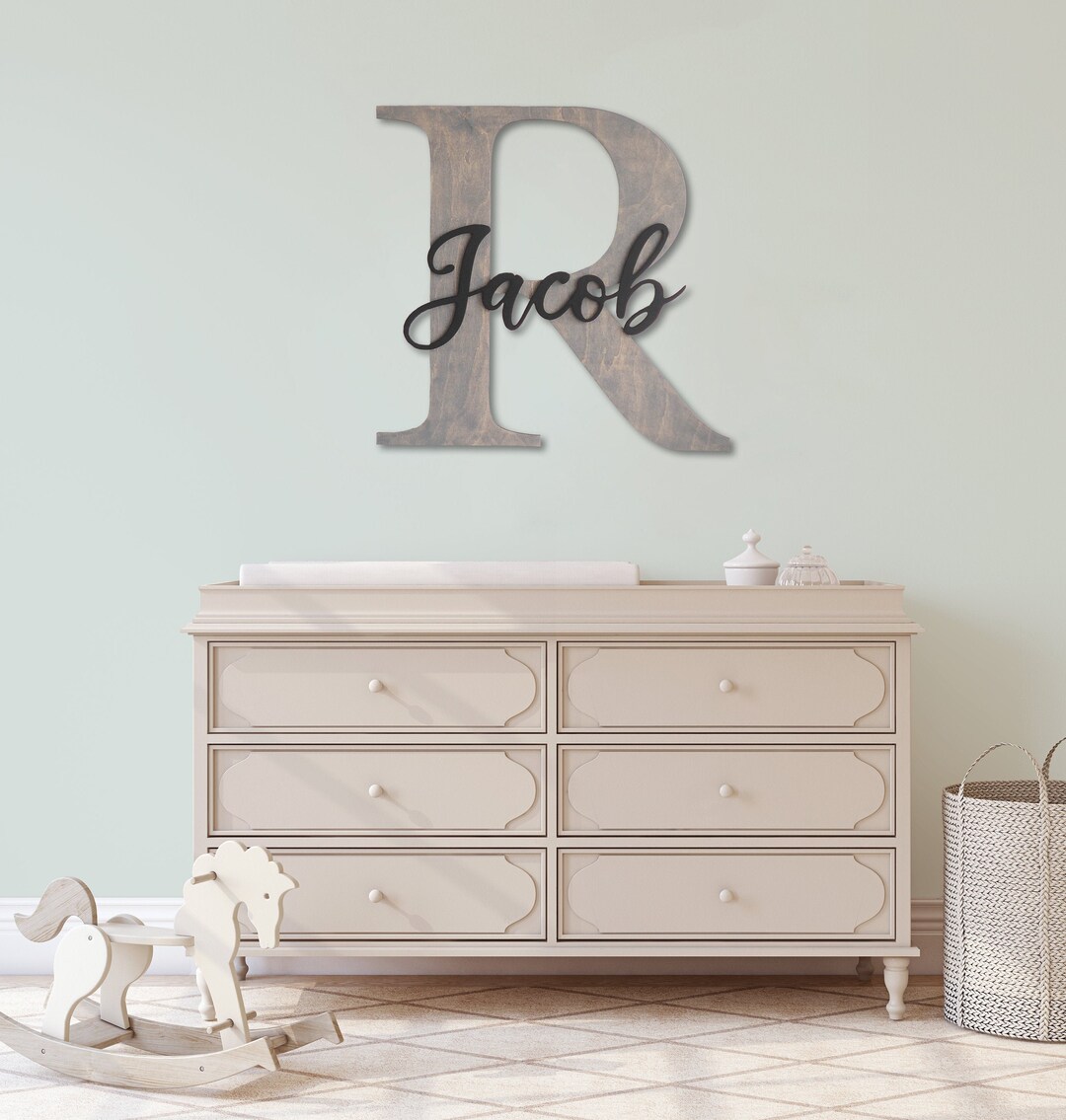 Wood Letter Name Last Name Sign Wooden Name Sign Baby Name Etsy