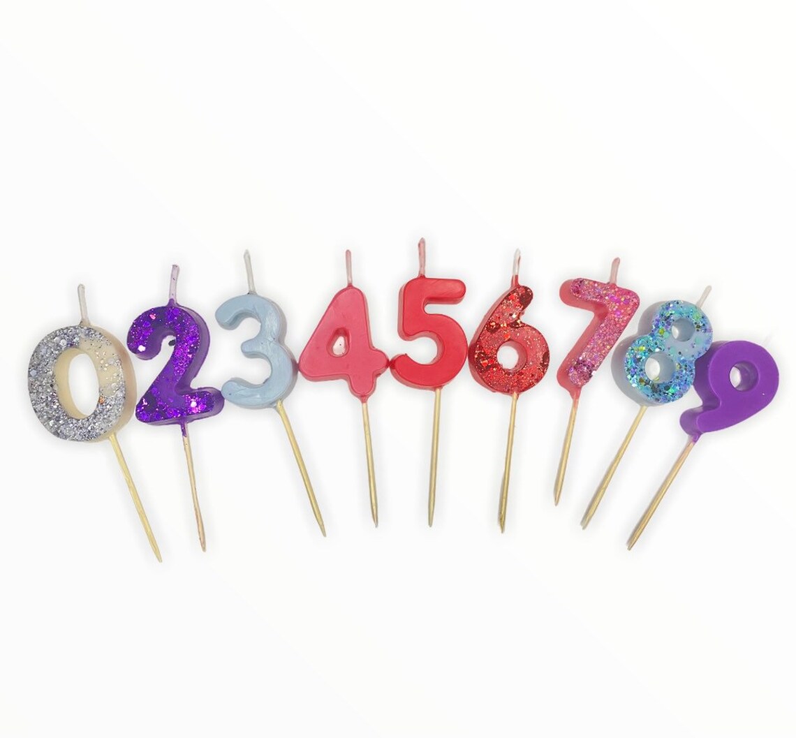 Birthday Number Candles | Etsy