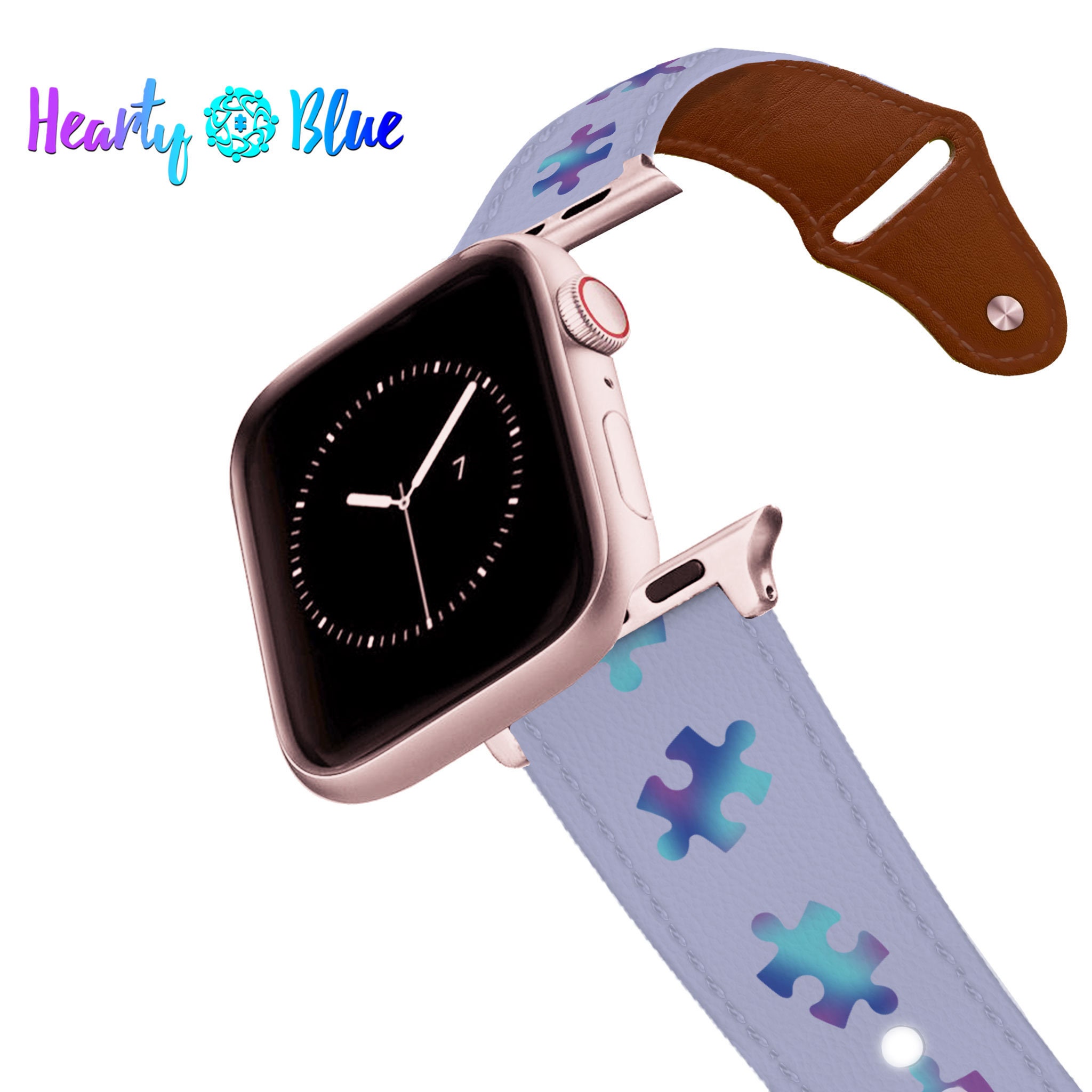 Hearty Blue X C4 Pieces for Peace Leather Apple Watch Band Etsy Australia