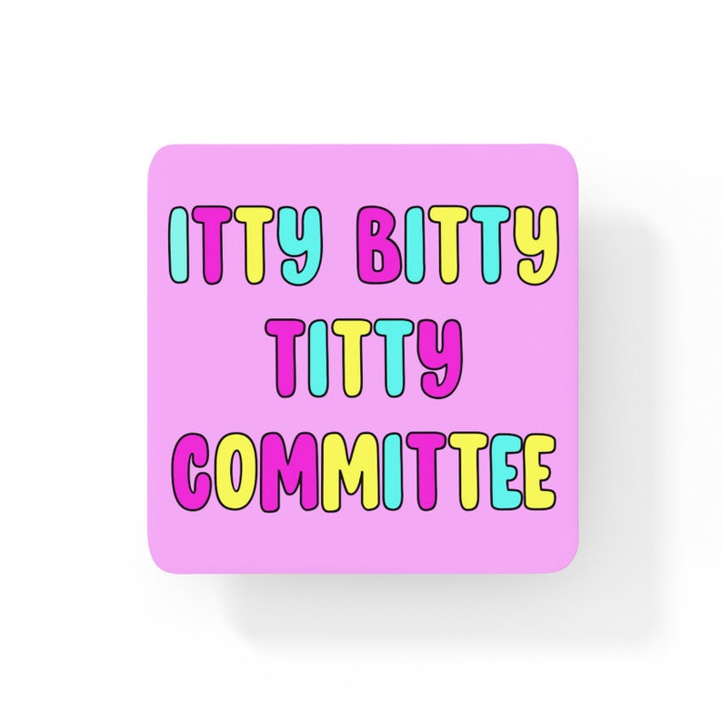 Itty Bitty Titty Committee Coaster Lustige Untersetzer Etsy 