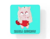 Hamela Anderson Spoof meme gift Coaster