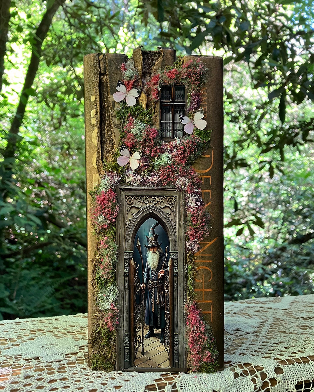 SAMPLES of Witchy Bookshelf Inserts/repurposed Book Art/magic Book Art ...