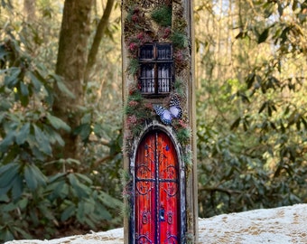 Custom Antiqued Book Nook, Magical Book Spine Art