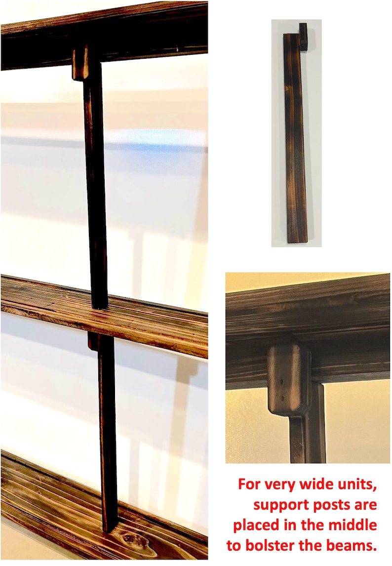 Multi-Layer Rustic Window Sill Shelf for Succulents, Wandering Jew, Herbs, and Other Plants image 9