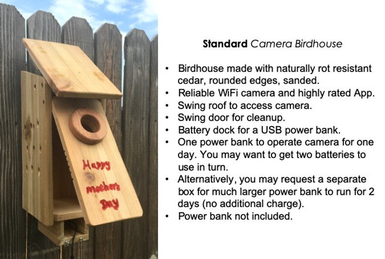 Spy-camera birdhouse bird nest box camera wireless WiFi | Etsy
