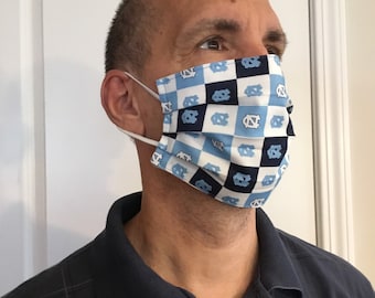 UNC.  University of North Carolina  Tar Heels  Face Mask, Option 5