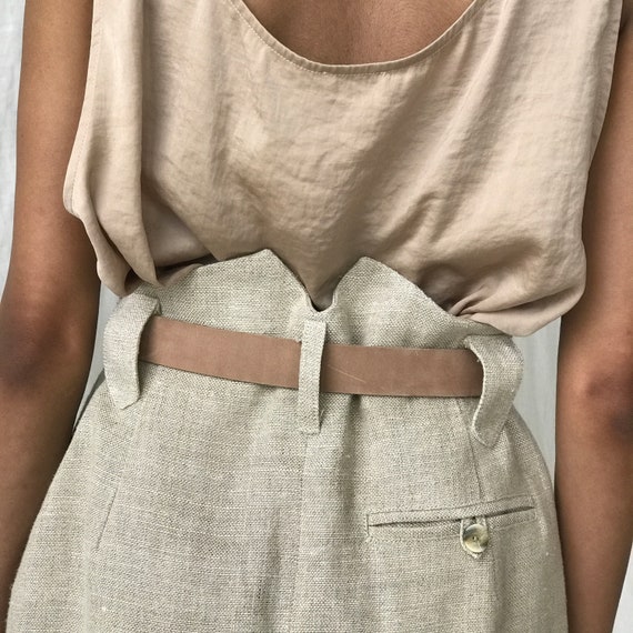 Linen Sheath Skirt ~ Thick soft long linen mermaid