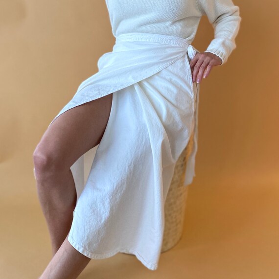 Cotton Wrap Skirt ~ Thick soft cotton wrap skirt,