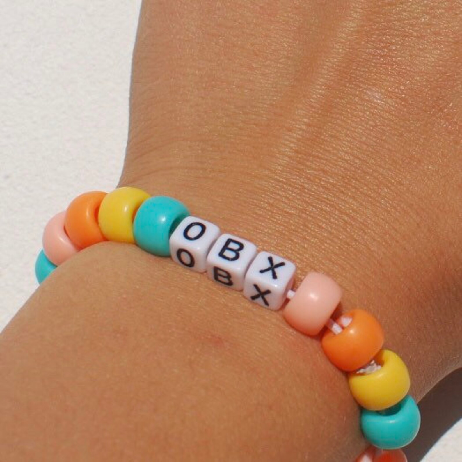 Outer Banks Bracelet Obx Vsco Bracelet Pony Beads Beachy Etsy