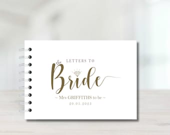 Letters to the Bride Memory Book, scrapbook album, Hen Night, Hen Party, Guest Book, Photo Book, Album Wedding Gift, Team Bride, Bridal Gift