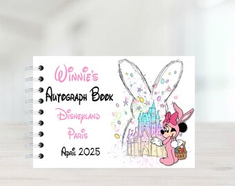 Personalised Easter Autograph Book, Protective Covers, Minnie Princess Castle, Disneyland Paris, Disney World, Disney Reveal, Signature book