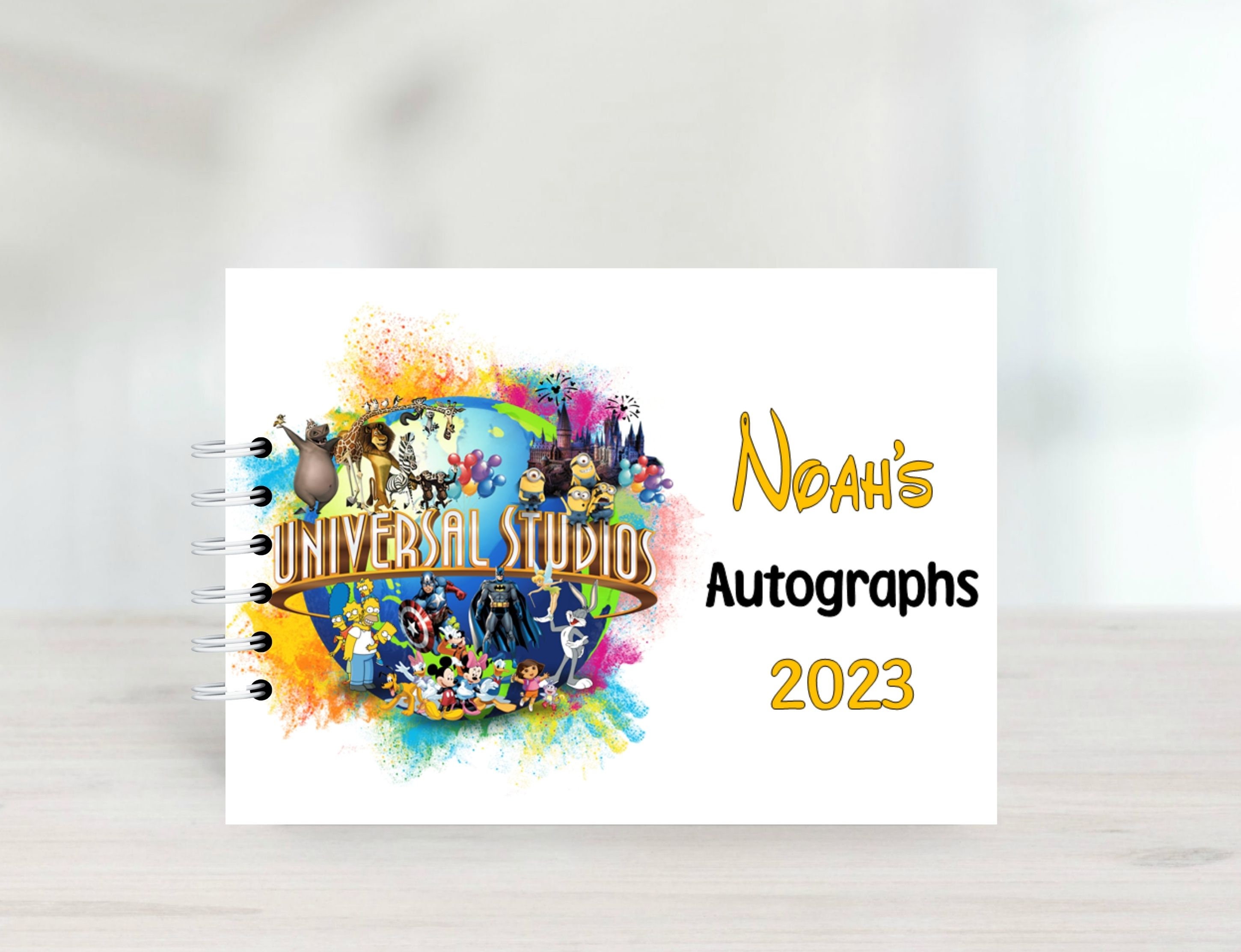 Universal Auto Graph Personalised Universal Studios, Orlando, Florida, Hollywood, California ...