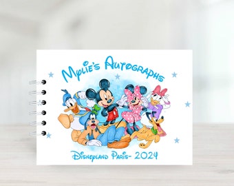 Disney Autogrammbuch, Mickey & Friends, Schutzhüllen, Disneyland Paris, Disney World, A5 Unterschriftenbuch, Disney Reveal, Fotobuch