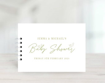 Libro degli ospiti personalizzato per baby shower, libro degli ospiti neutro, album di ritagli per matrimonio, fidanzamento, battesimo, album fotografico, quaderno