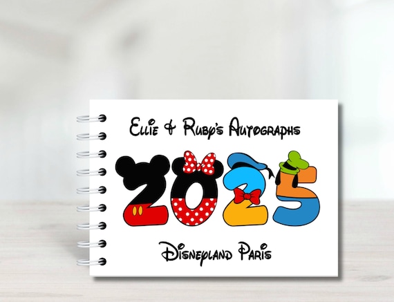 Disney Autograph Book, 2025, Mickey Mouse, Goofy, Pluto