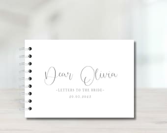 Letters to the Bride Memory Book, scrapbook album, Hen Night, Hen Party, Guest Book, Photo Book, Album Wedding Gift, Team Bride, Bridal Gift