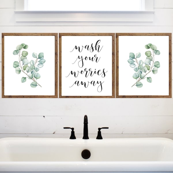 Farmhouse Bathroom Wall Decor - Etsy
